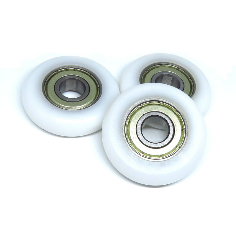 BSR600040-10 White Ball Bearing Pulley 10x40x10mm round plastic wheel for Window Door